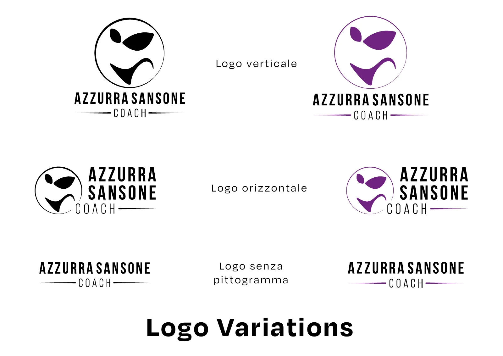 Azzurra Sansone Coach: progetto grafico