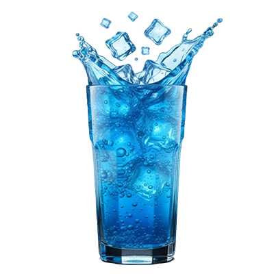 Drink blue ice