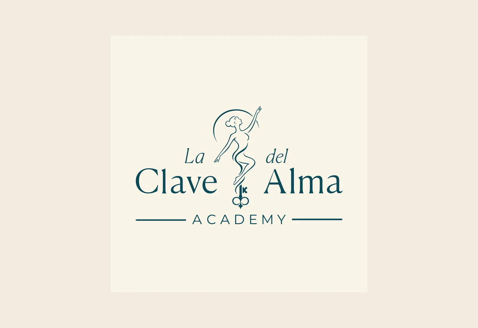 La Clave del Alma — Marchio primario, versione orizzontale, simbolo e palette.