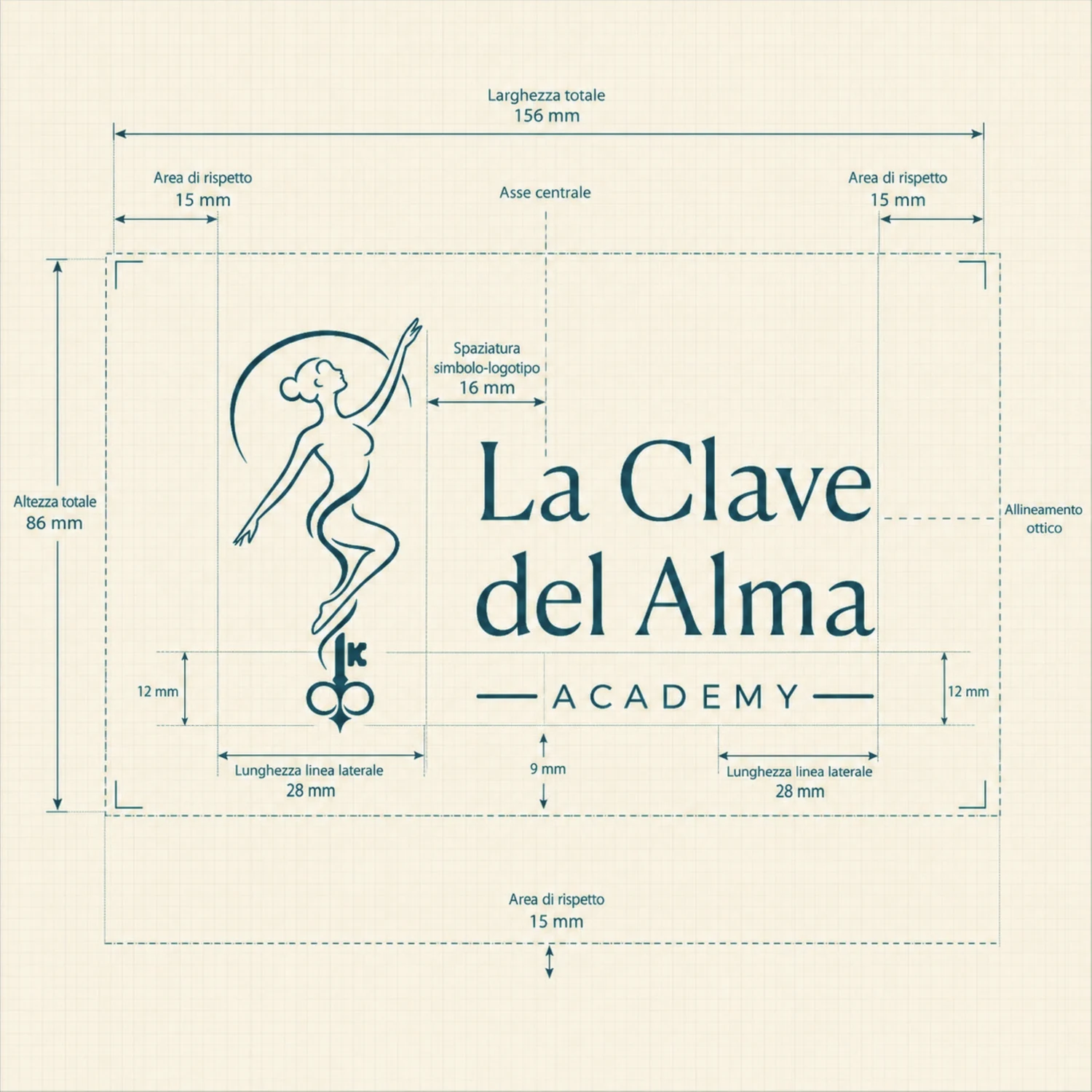 La Clave del Alma - griglia logo orizzontale
