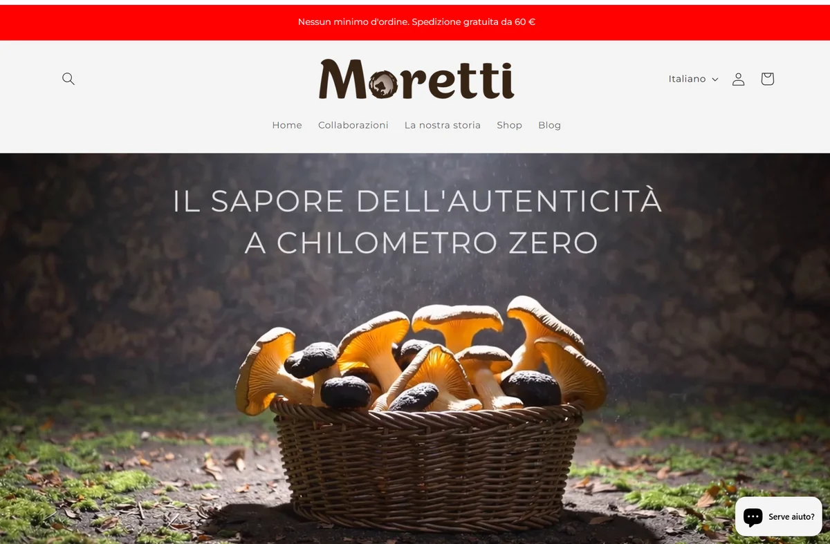 Moretti - home e-commerce