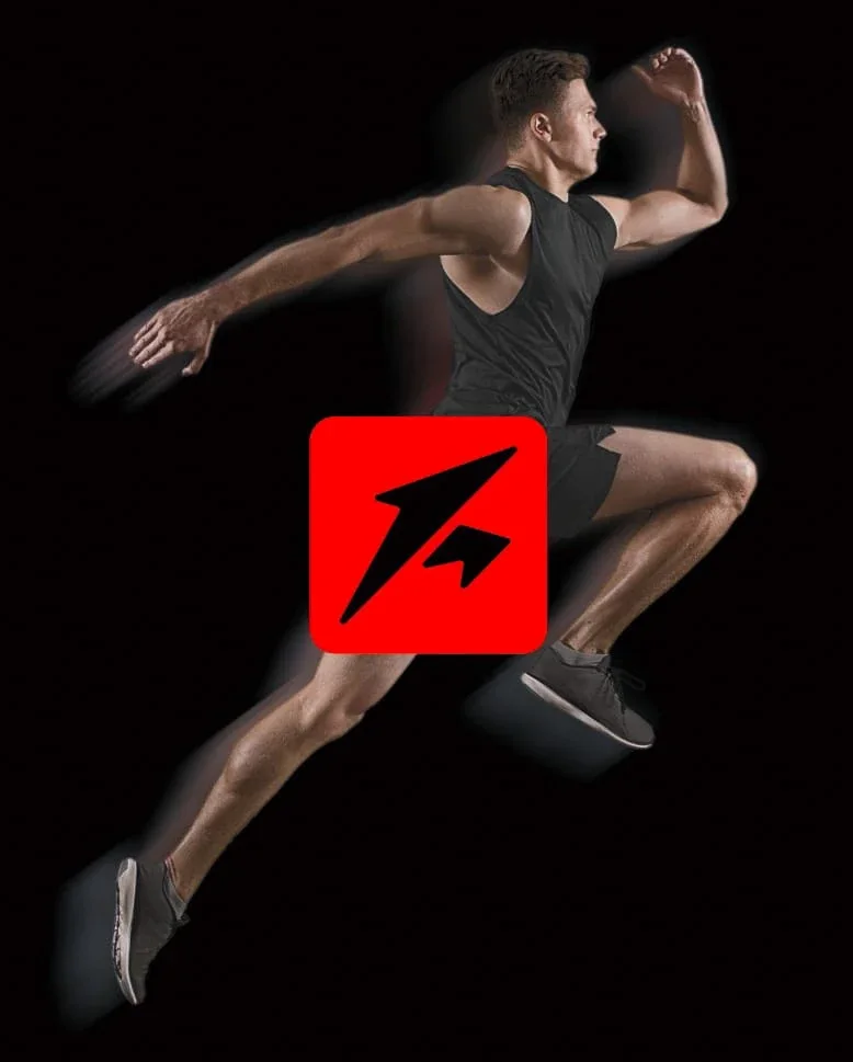 Atleta con pittogramma Revolution Fit Lab